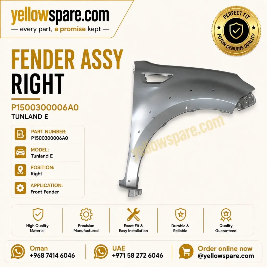FENDER ASSY RIGHT TUN E
