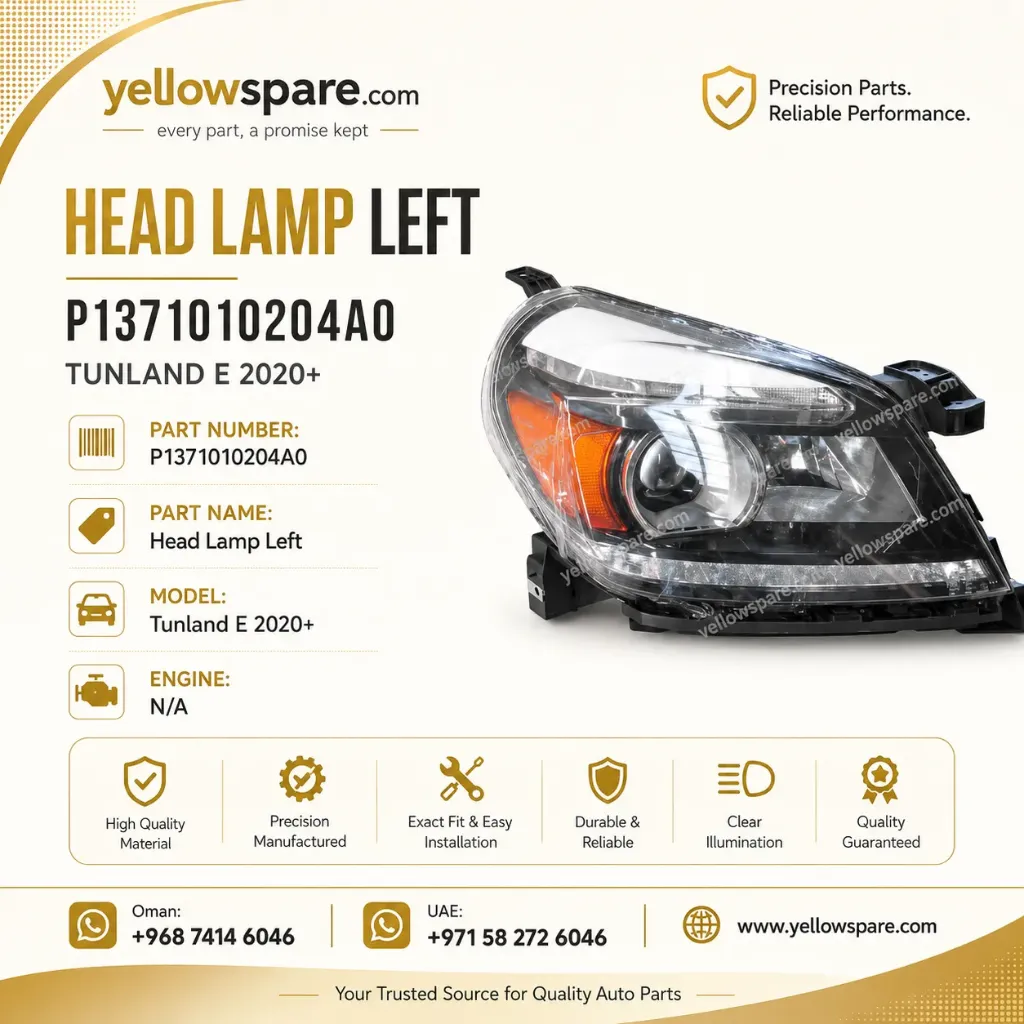 HEAD LAMP LEFT TUN E