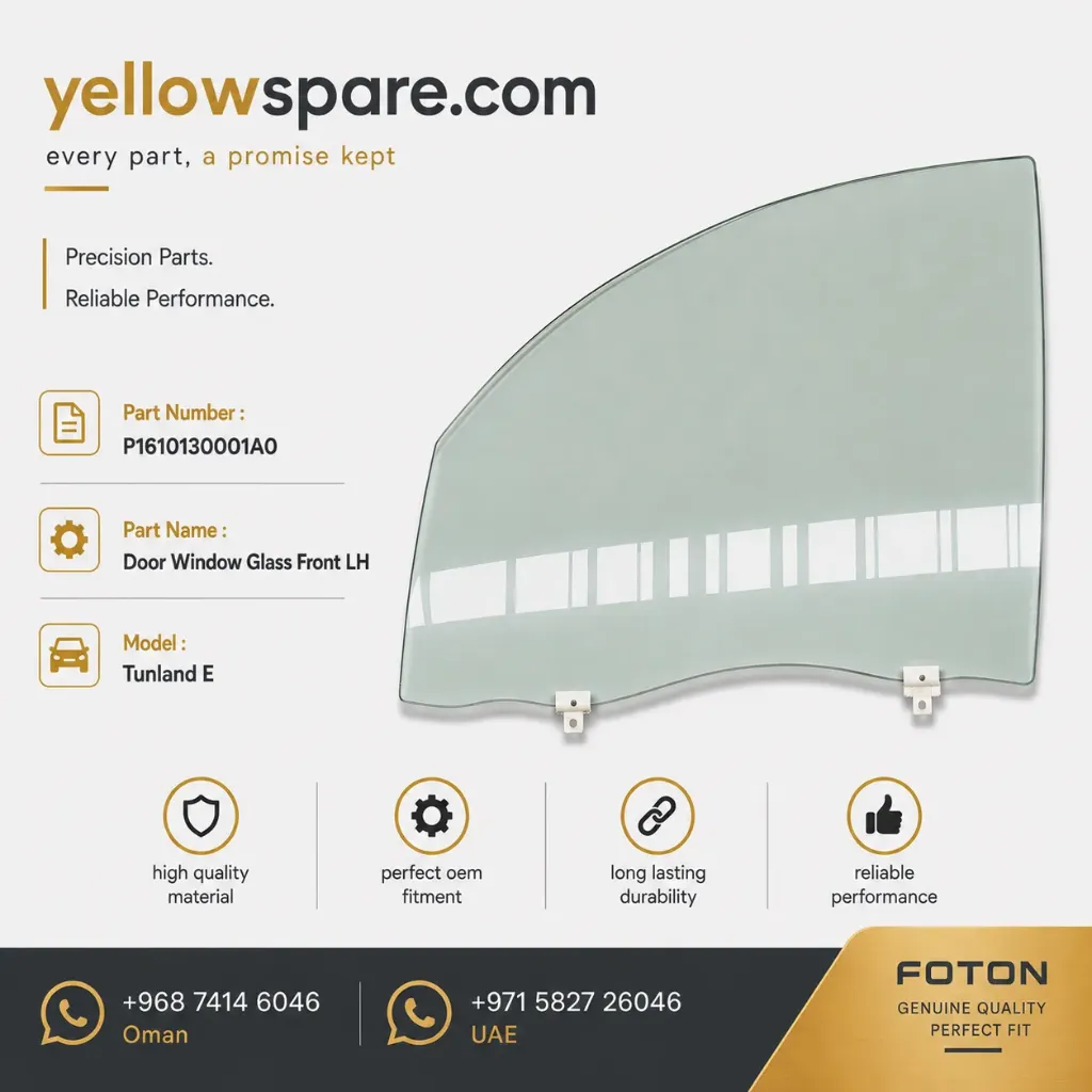 DOOR GLASS FRONT LH TUN E