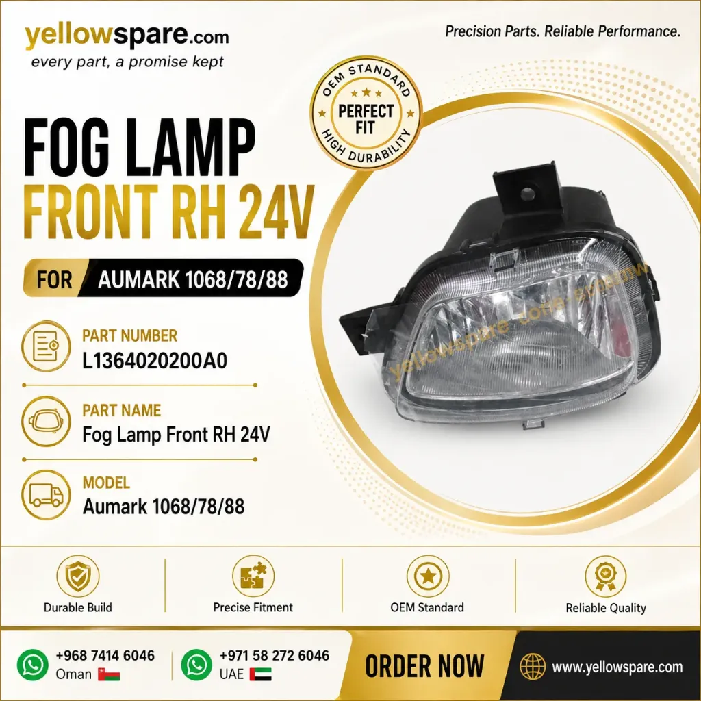 FOG LAMP FRONT RH 24V 1068/78/88
