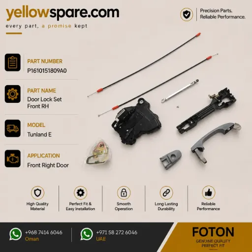 DOOR LOCK SET FRONT RH TUN E