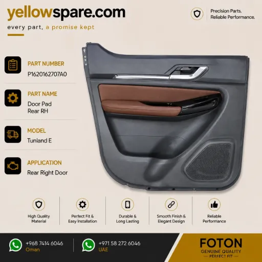 DOOR PAD REAR RH TUN E