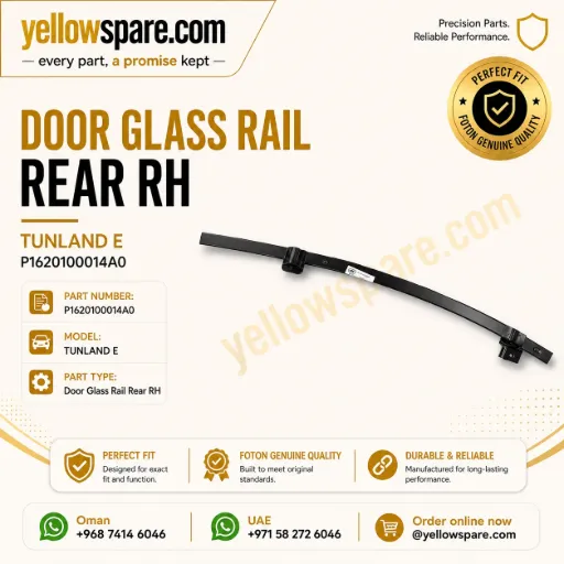 DOOR GLASS RAIL REAR RH