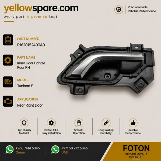 DOOR INNER HANDLE REAR RH TUN E